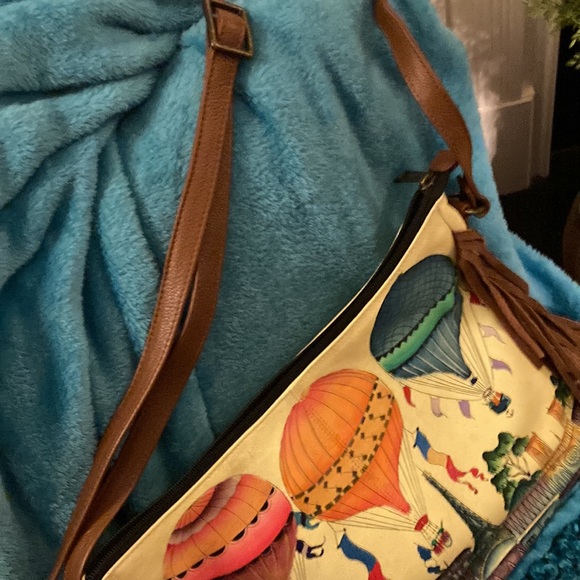 Anuschka hand painted leather Boho Purse - Picture 10 of 14